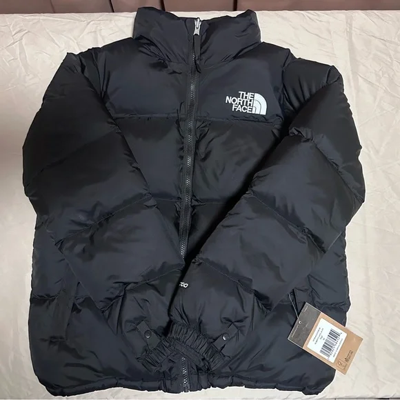 The North Face Men's Charcoal Puffer Jacket - Picture 3 of 12